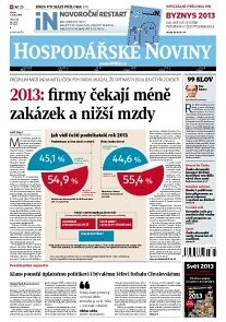 Obálka e-magazínu Hospodářské noviny 001 - 2.1.2013