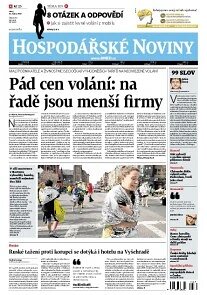 Obálka e-magazínu Hospodářské noviny 074 - 16.4.2013