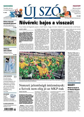Obálka e-magazínu Új Szó 9.2.2016