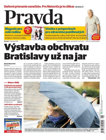Obálka e-magazínu Pravda 11. 2. 2016