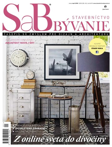 Obálka e-magazínu SaB - Stavebníctvo a bývanie Marec/Apríl 2016