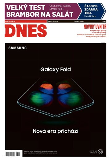 Obálka e-magazínu MF Dnes 17.12.2019