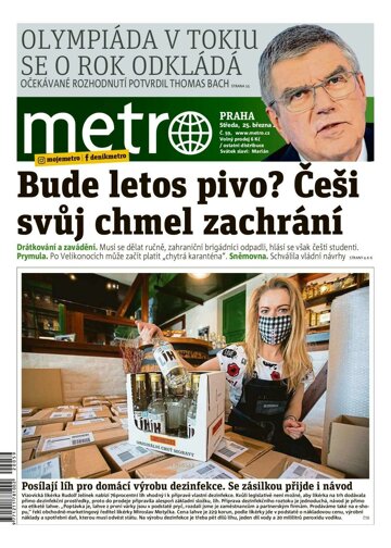 Obálka e-magazínu deník METRO 25.3.2020