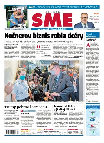 Obálka e-magazínu SME 3.6.2020