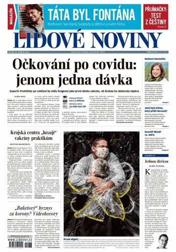 Obálka e-magazínu Lidové noviny 16.4.2021