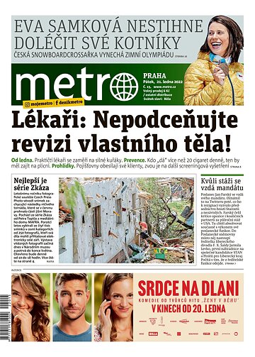 Obálka e-magazínu deník METRO 21.1.2022