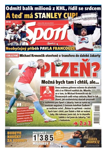 Obálka e-magazínu Sport 28.6.2022
