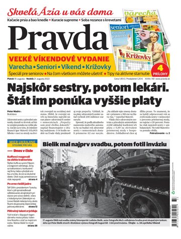 Obálka e-magazínu Pravda 19. 8. 2022