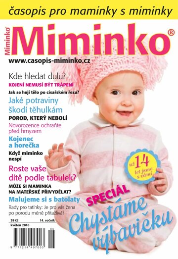 Obálka e-magazínu Miminko 5/2016