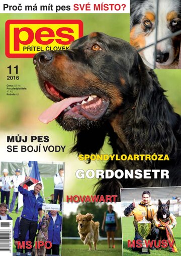 Obálka e-magazínu Pes přítel člověka 11/2016