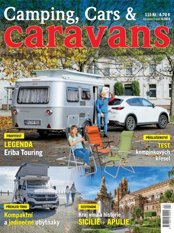 Obálka e-magazínu Camping, Cars & Caravans 4/2023