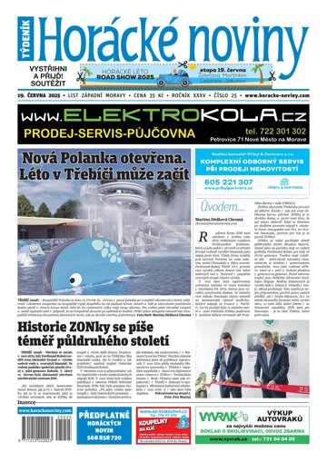 Obálka e-magazínu Horácké Noviny 25/2025