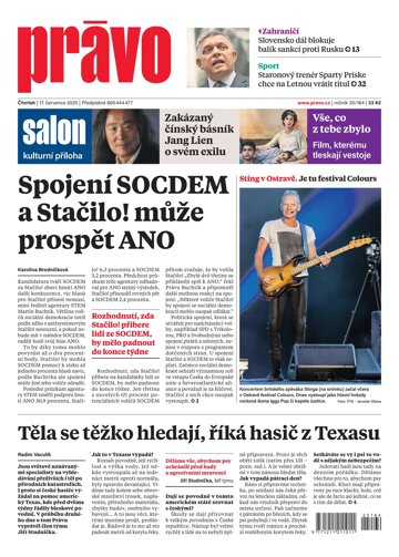 Obálka e-magazínu Deník Právo 17.7.2025
