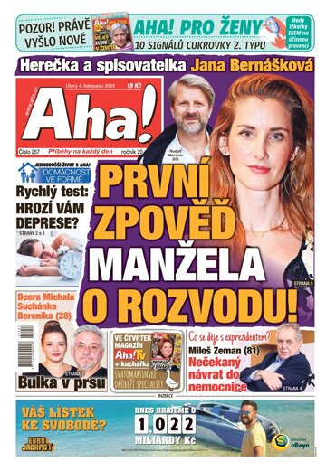 Obálka e-magazínu AHA! 4.11.2025