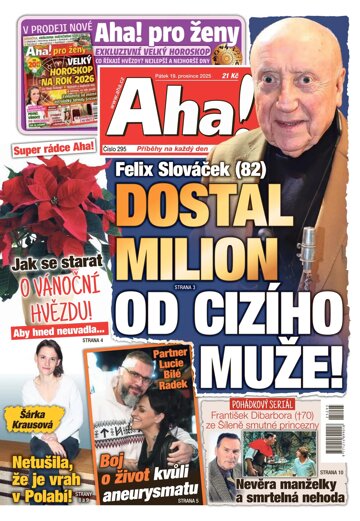 Obálka e-magazínu AHA! 19.12.2025