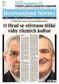 Obálka e-magazínu Hospodářské noviny 009 - 14.1.2013