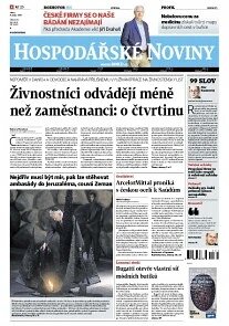 Obálka e-magazínu Hospodářské noviny 196 - 8.10.2013