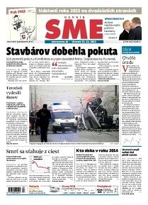 Obálka e-magazínu SME 31.12.2013