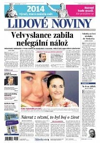 Obálka e-magazínu Lidové noviny 2.1.2014