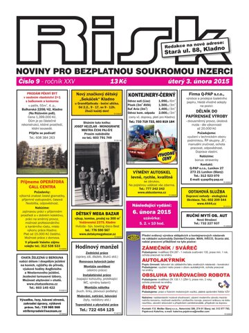 Obálka e-magazínu Risk 9/2015