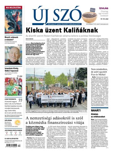 Obálka e-magazínu Új Szó 17.6.2016