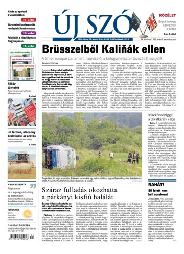 Obálka e-magazínu Új Szó 22.6.2016