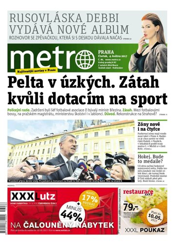 Obálka e-magazínu deník METRO 4.5.2017