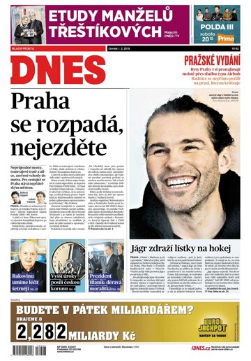 Obálka e-magazínu MF Dnes 1.2.2018