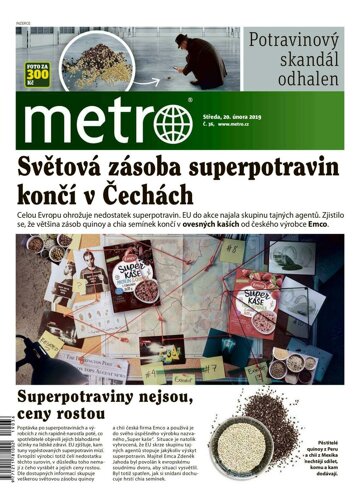 Obálka e-magazínu deník METRO 20.2.2019