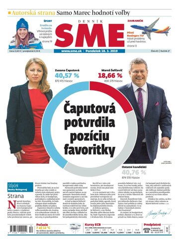 Obálka e-magazínu SME 18.3.2019-1