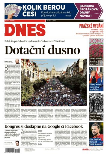 Obálka e-magazínu MF Dnes 5.6.2019