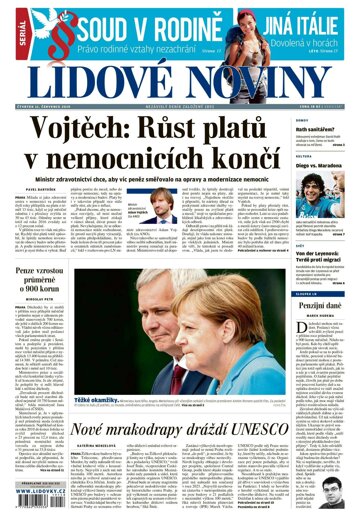 Obálka e-magazínu Lidové noviny 11.7.2019