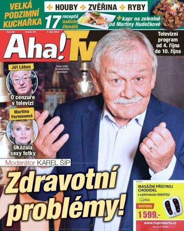 Obálka e-magazínu AHA! Tv - 3.10.2019