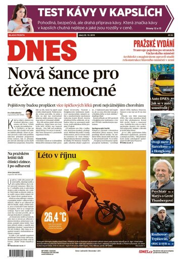 Obálka e-magazínu MF Dnes 22.10.2019