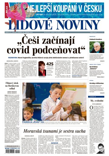 Obálka e-magazínu Lidové noviny 27.6.2020