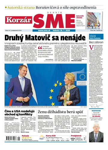 Obálka e-magazínu SME 18.7.2020