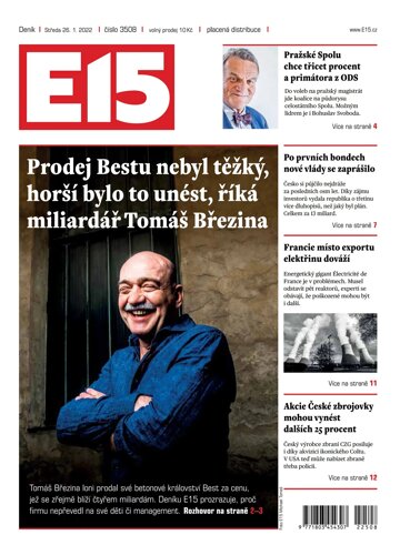 Obálka e-magazínu E15 26.1.2022