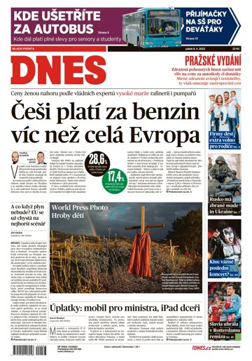 Obálka e-magazínu MF Dnes 8.4.2022