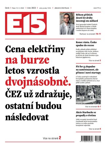 Obálka e-magazínu E15 10.6.2022