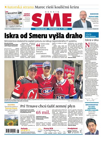 Obálka e-magazínu SME 10-7-2022