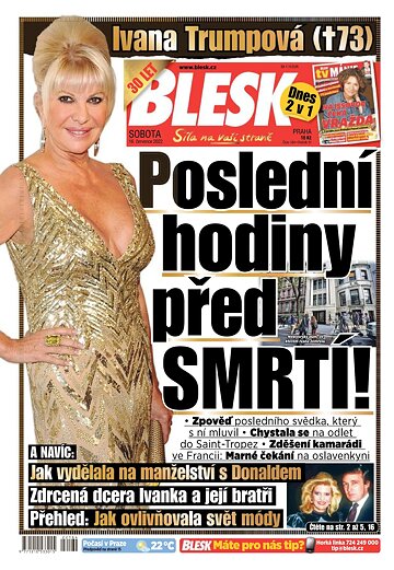 Obálka e-magazínu Blesk 16.7.2022