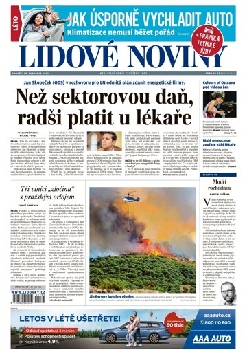 Obálka e-magazínu Lidové noviny 18.7.2022