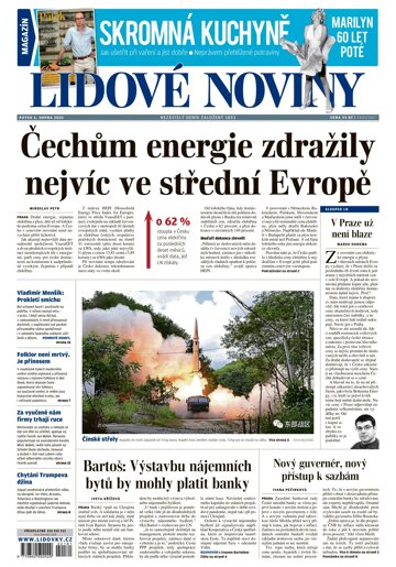 Obálka e-magazínu Lidové noviny 5.8.2022