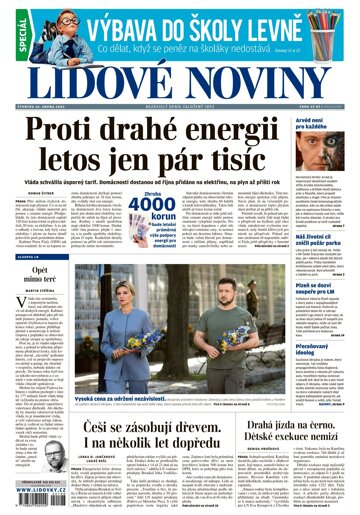 Obálka e-magazínu Lidové noviny 25.8.2022