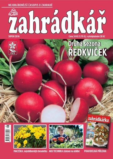 Obálka e-magazínu Zahrádkář 8/2016