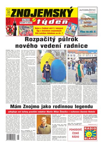 Obálka e-magazínu Znojemský týden 16/2023
