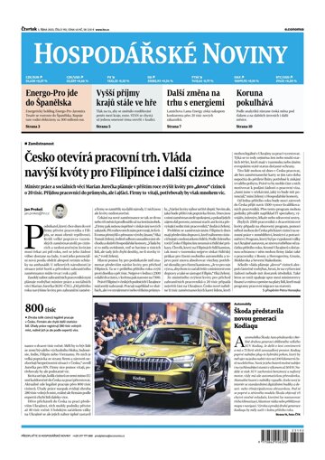 Obálka e-magazínu Hospodářské noviny 192 - 5.10.2023