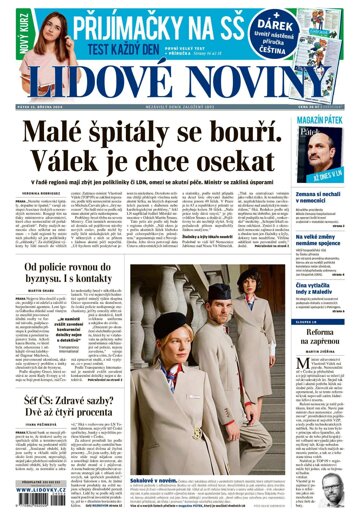 Obálka e-magazínu Lidové noviny 15.3.2024