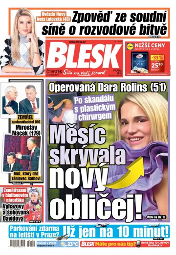 Obálka e-magazínu Blesk 2.5.2024