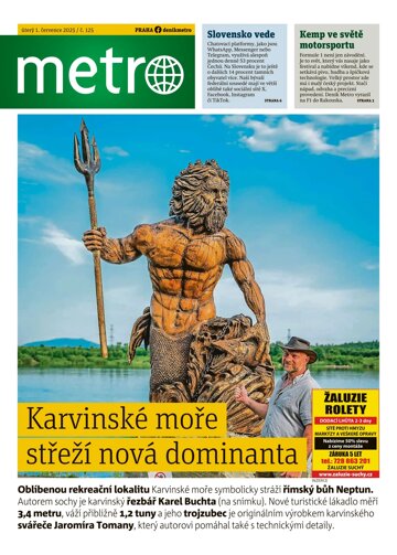 Obálka e-magazínu deník METRO 1.7.2025